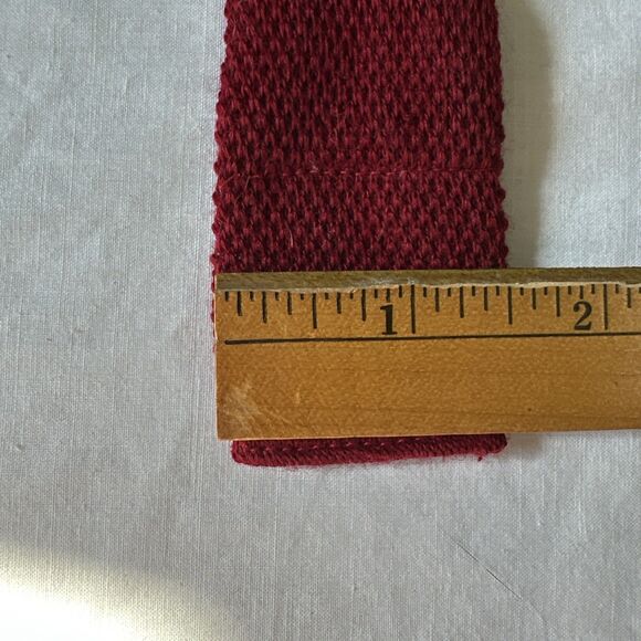 (2) Reine Schurwolle Mens Ties New Wool 2" Wide Navy Blue Red West Germany - Picture 14 of 16